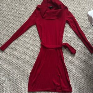 Red sweater dress; Mossimo brand for Target; very comfortable